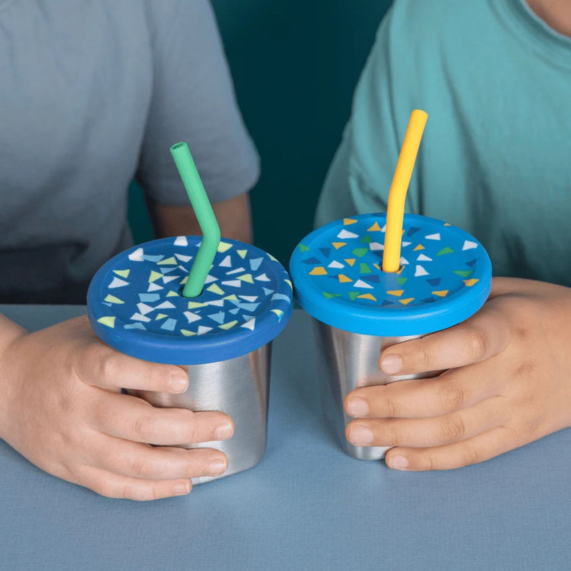 Silicone Straw + Lid Set