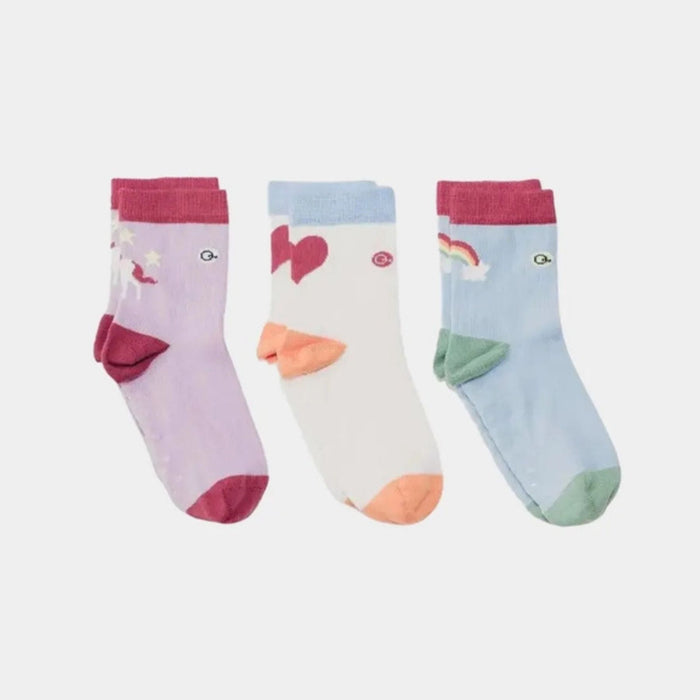 Mixed Patterns Organic Cotton Kids Socks (3-pack)