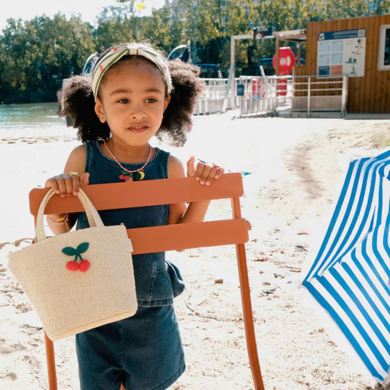 Crochet Cherry Basket Bag