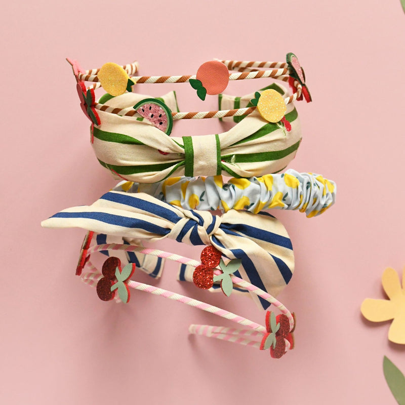 Cherry Kiss Stripy Headband