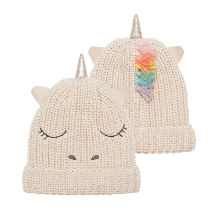 Rainbow Unicorn Knitted Hat