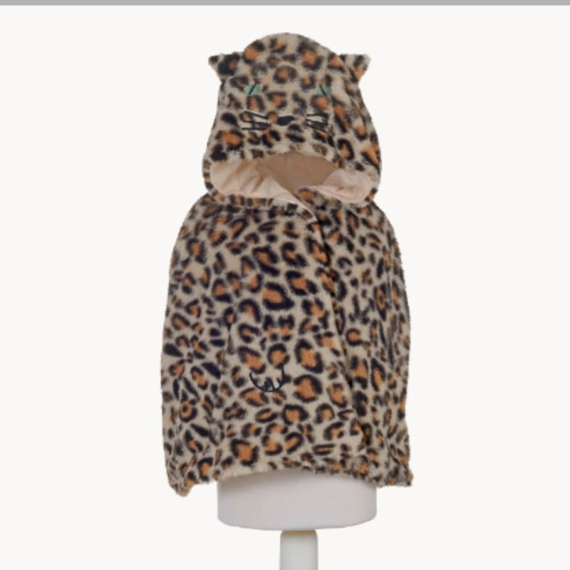 Leopard Dress Up Fluffy Cape