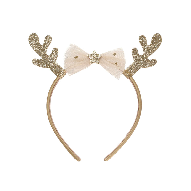 Magical Golden Reindeer Headband