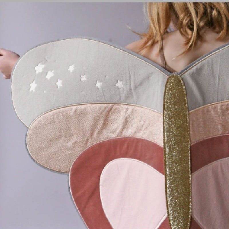 Patchwork Butterfly Velvet Wings