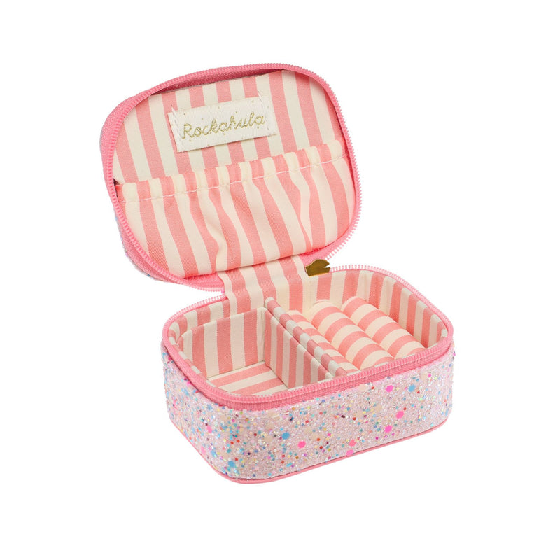 Rainbow Confetti Glitter Mini Jewellery Box