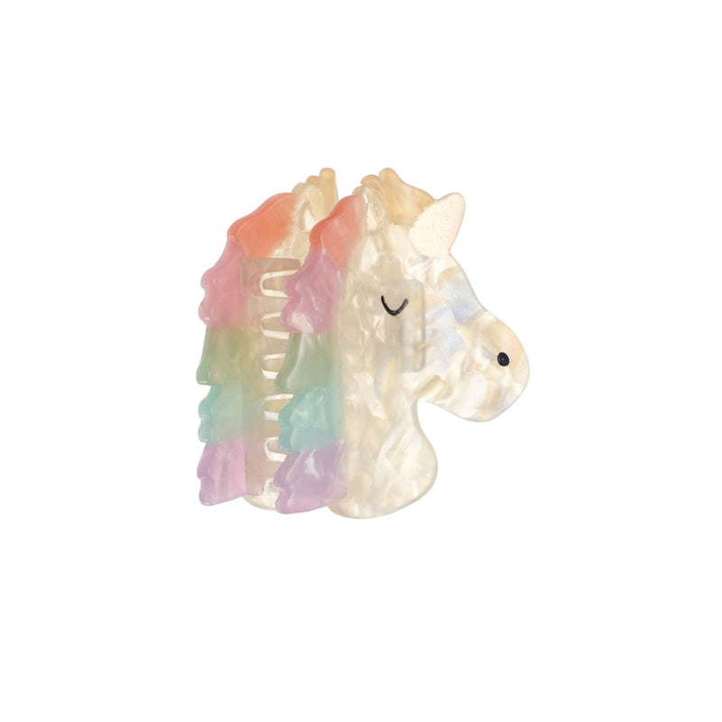 Rainbow Unicorn Claw Clip