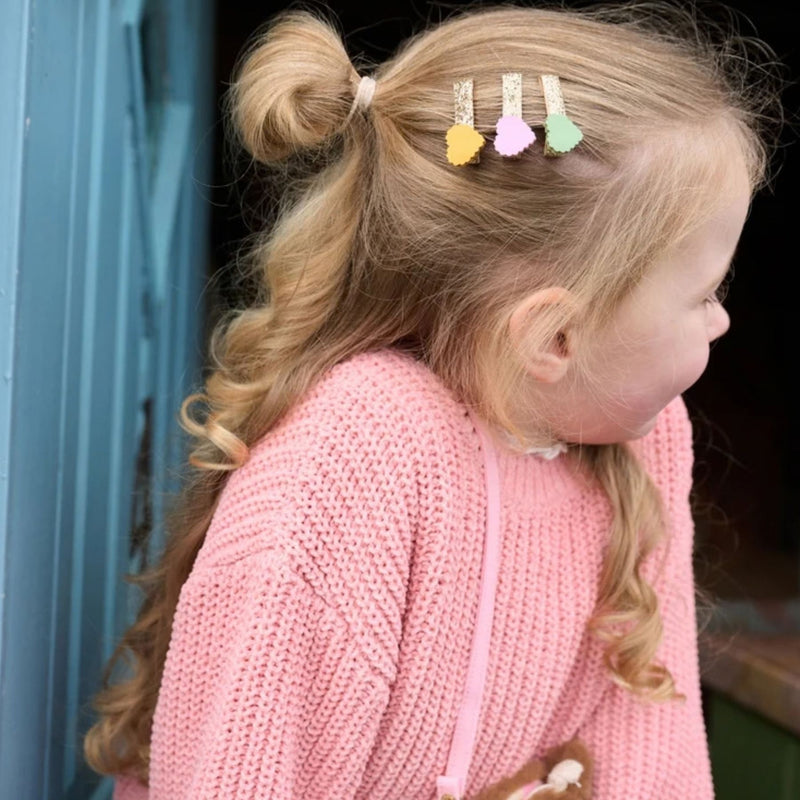 Scallop Heart Mini Clip Set