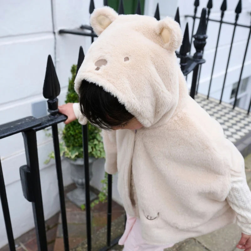 Teddy Bear Fluffy Dress Up Cape
