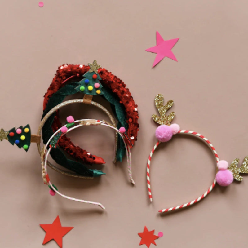 Velvet Christmas Tree Headband