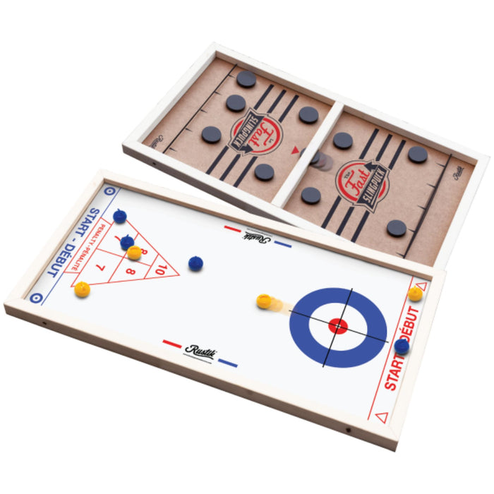 3-in-1 Game - Slingpuck, Curling, Shuffleboard