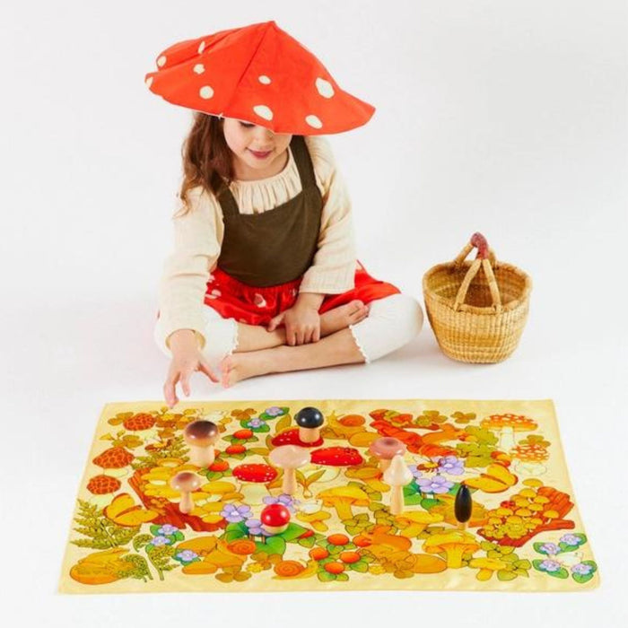 Wooden Mushroom Set