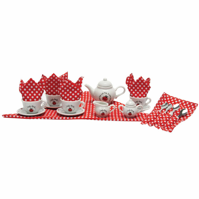 Ladybug Tea Set Basket