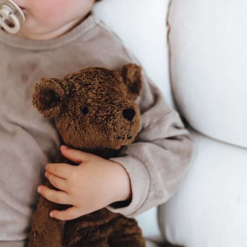 Organic Floppy Animals, Small Bear Brown