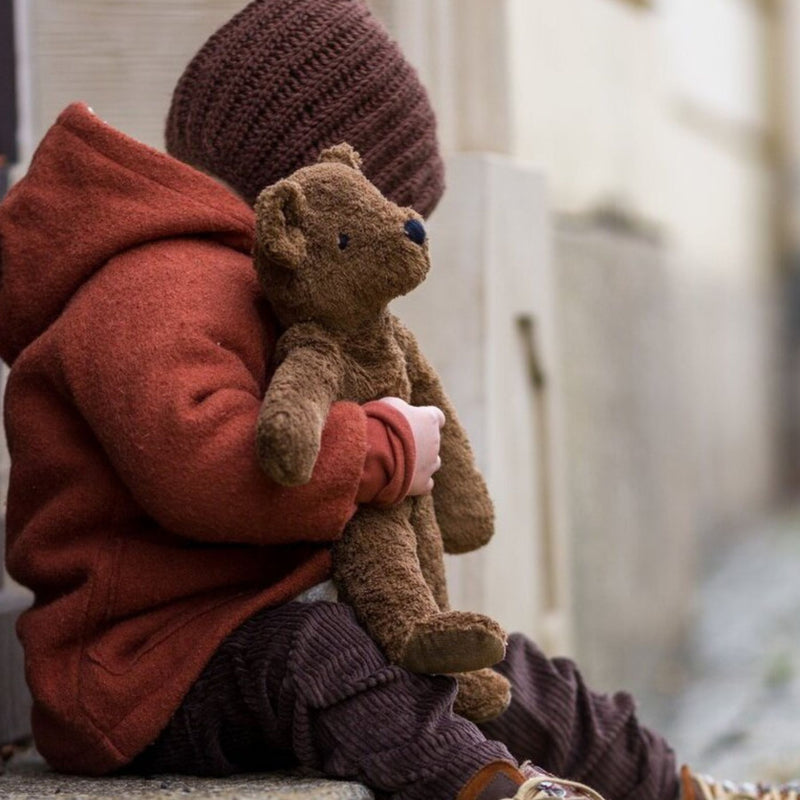 Organic Floppy Animals, Small Bear Brown