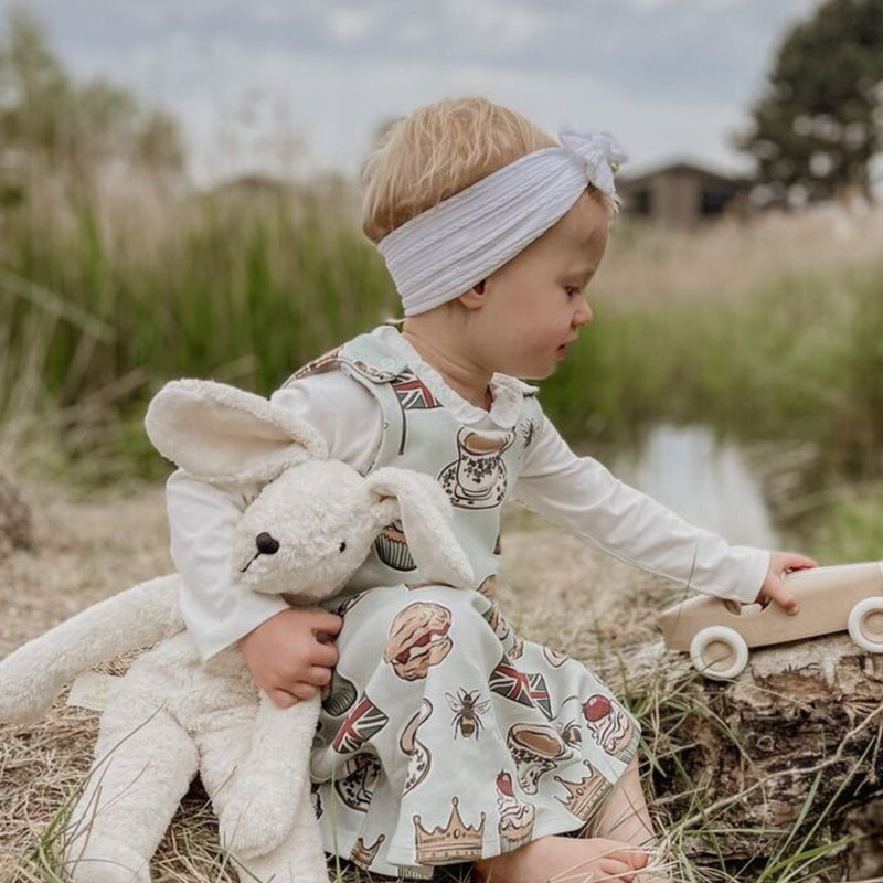 Organic Floppy Animals, Large Rabbit White