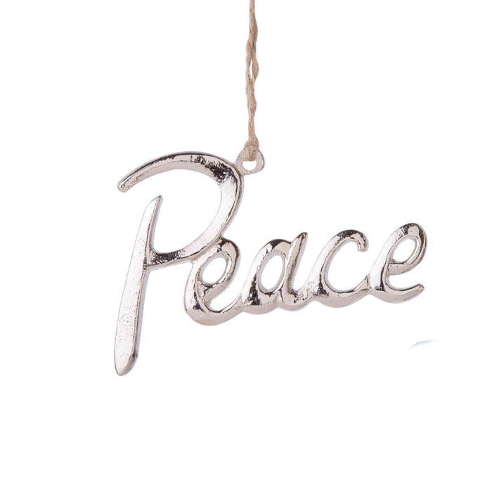 Cast Metal Cursive Word Ornaments