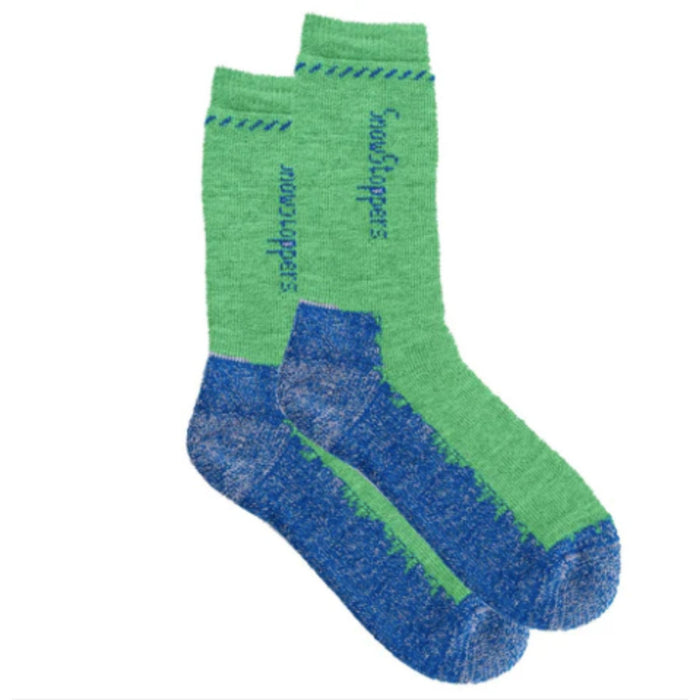 Alpaca Wool Socks - Green Blue