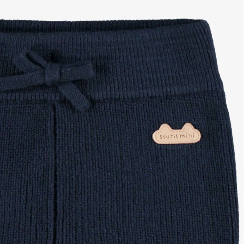 Navy Blue Knit Pants