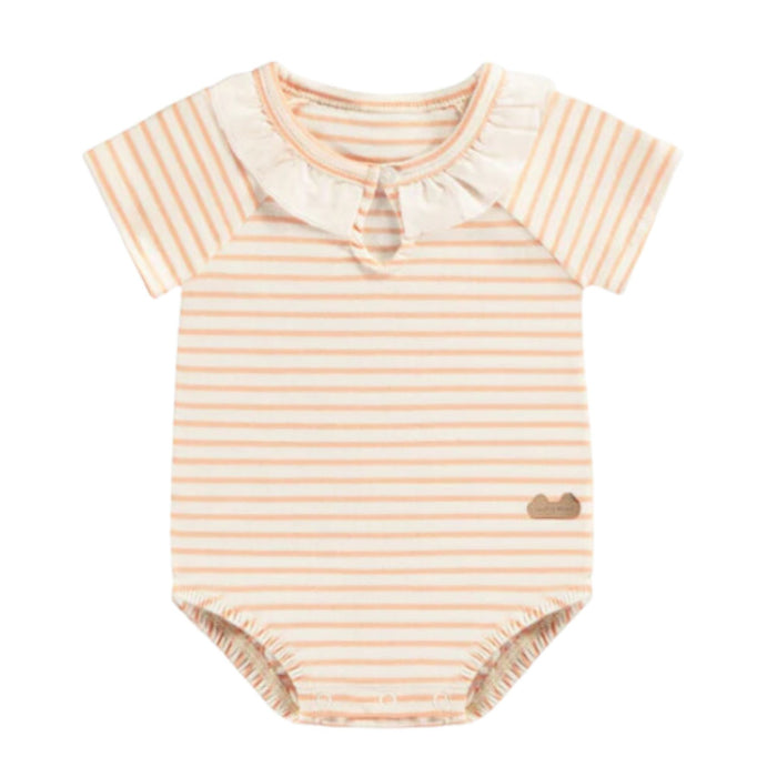 Organic Cotton Reglan Bodysuit, Pink Stripes