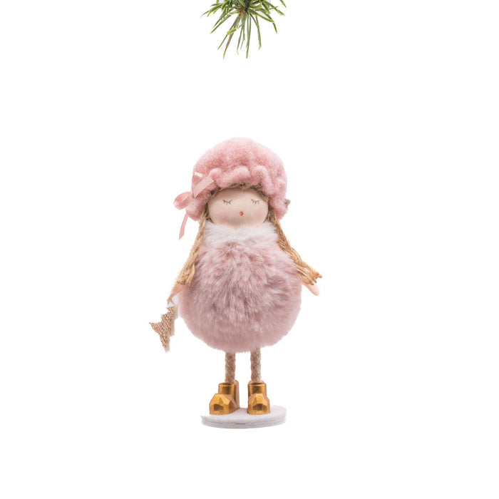 Standing Table Top, Pink Sleepy Puffball Girl