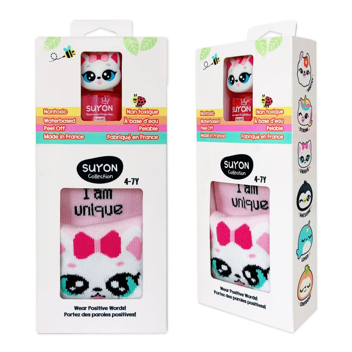 Peel Off Kids Nail Polish + Sock Gift Set