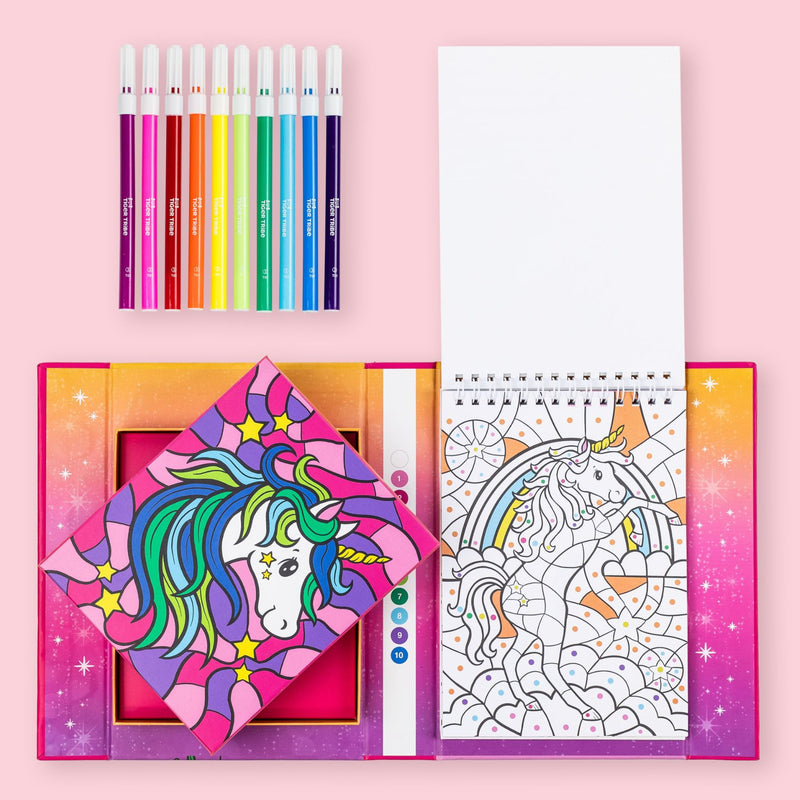 Colour by Number - Unicorn Dreaming