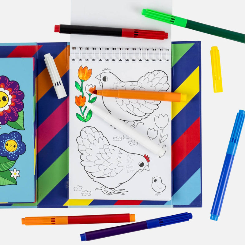 Colour Change Colouring Set, Garden Friends