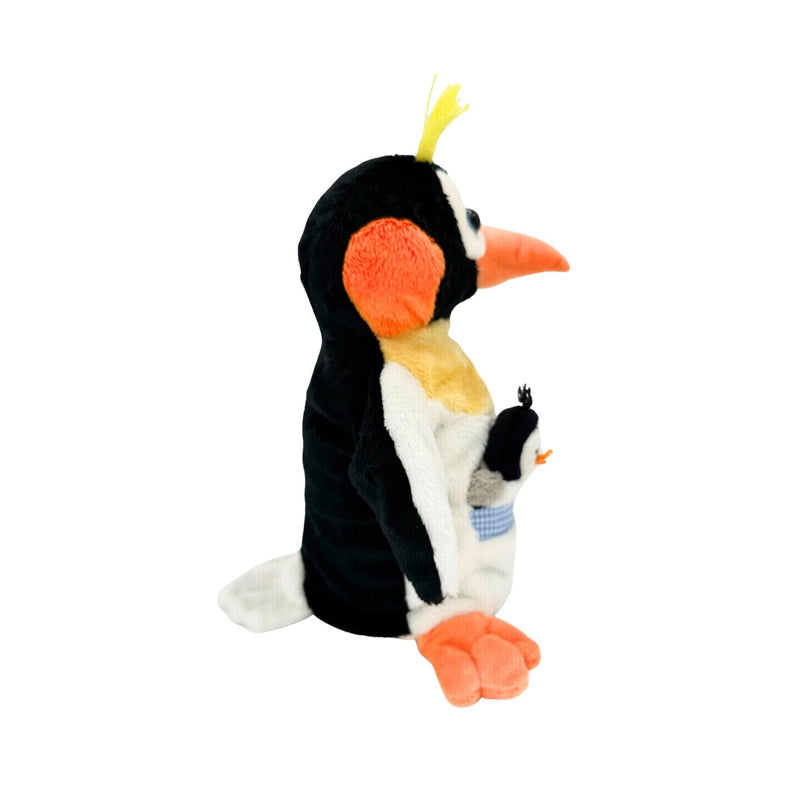 Hand Puppet Penguin with Baby