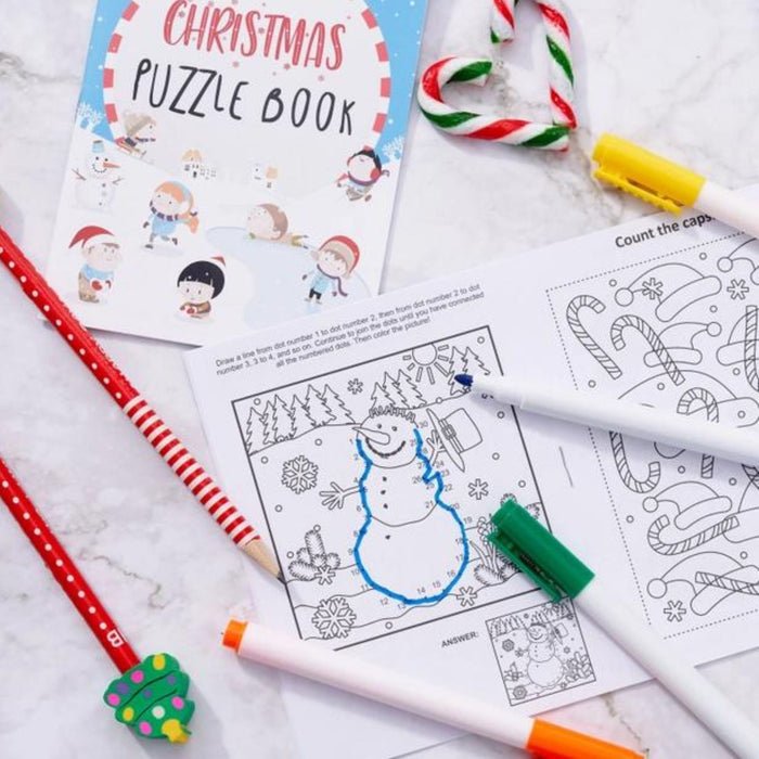 Mini Christmas Puzzle Book