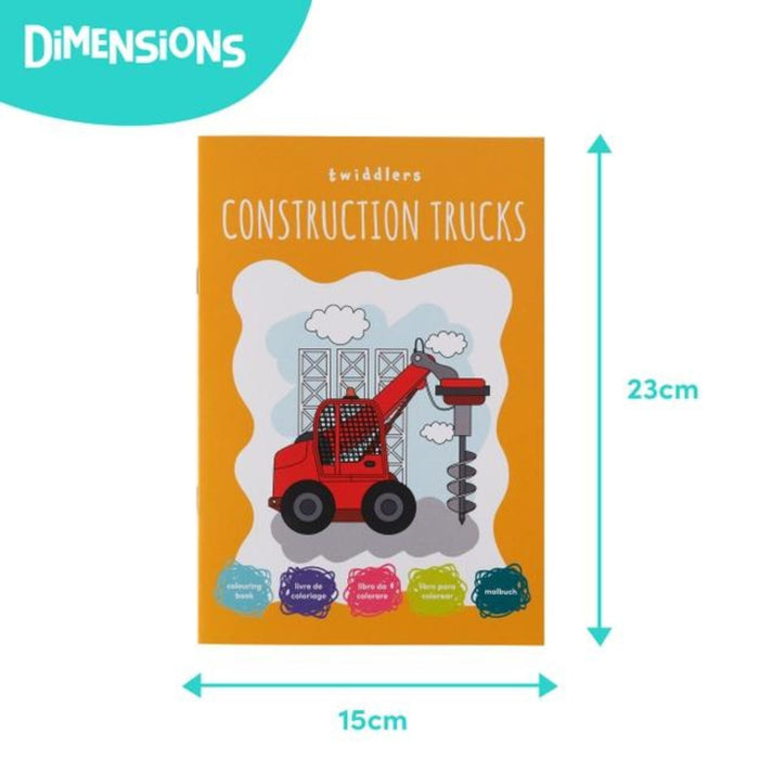 Colouring Set, Construction Trucks