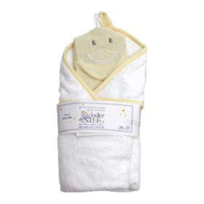 Organic Cotton Deluxe Hooded Towel + Washcloth Set