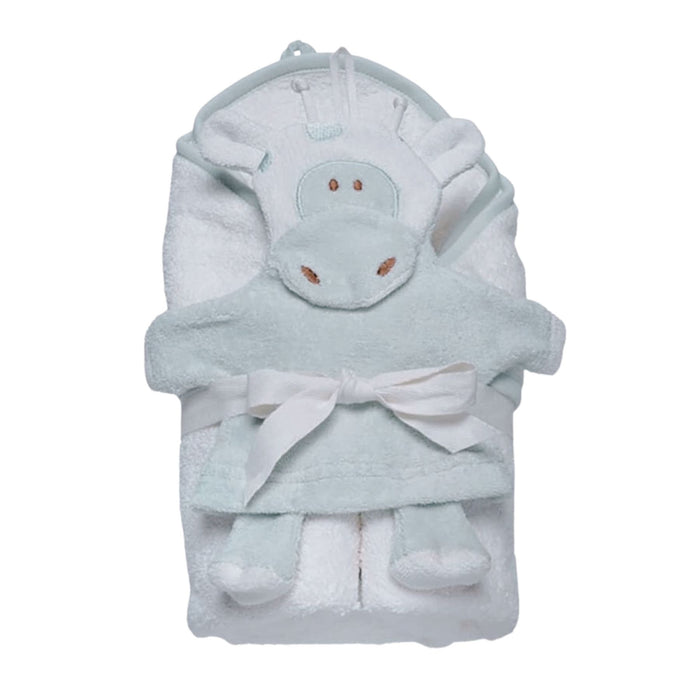 Organic Cotton Deluxe Hooded Towel + Washcloth Set