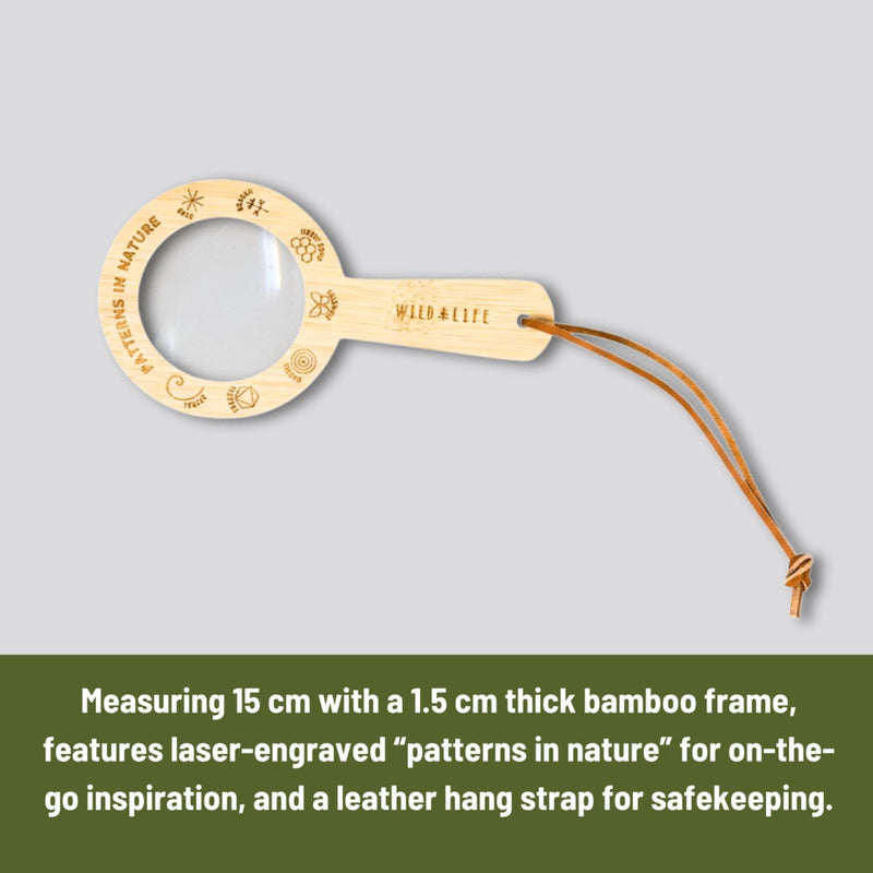 Eco Bamboo 5x Magnifying Glass