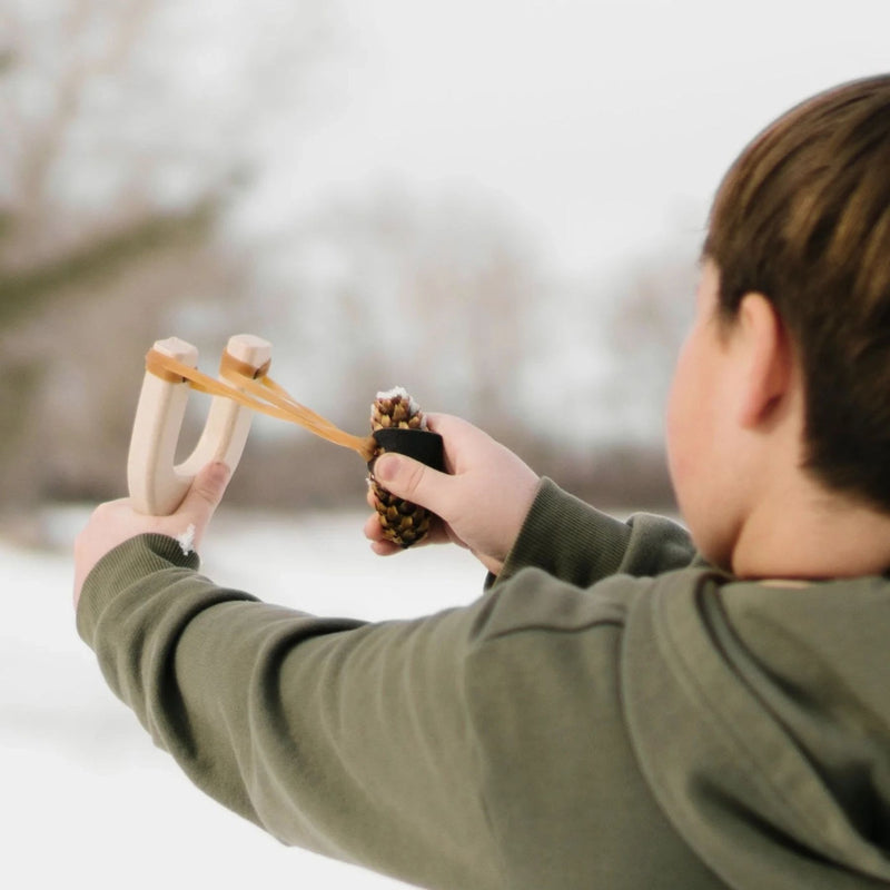 Slingshot + Felt Pellets