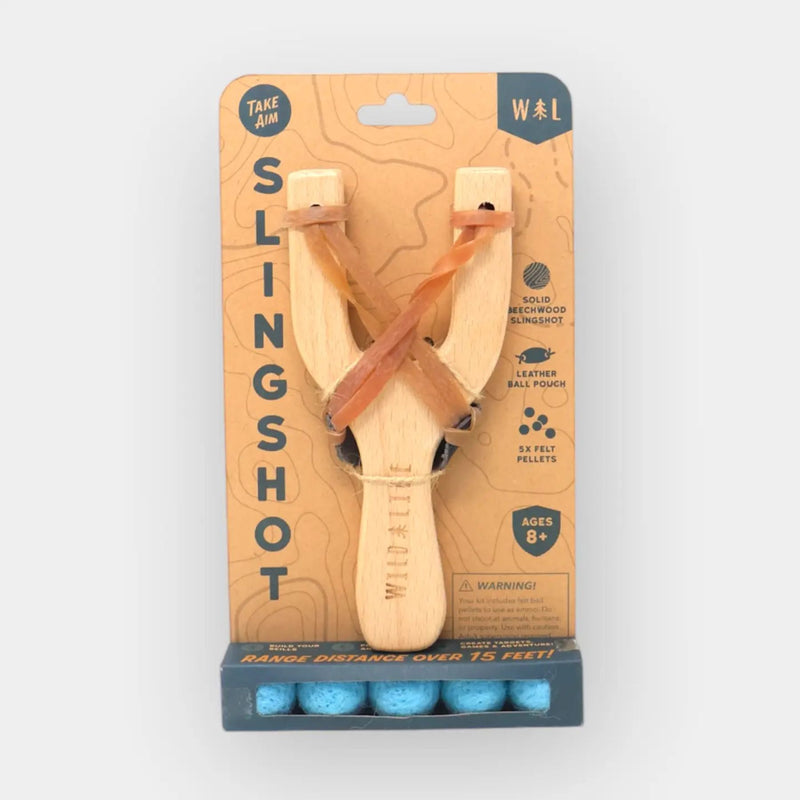 Slingshot + Felt Pellets