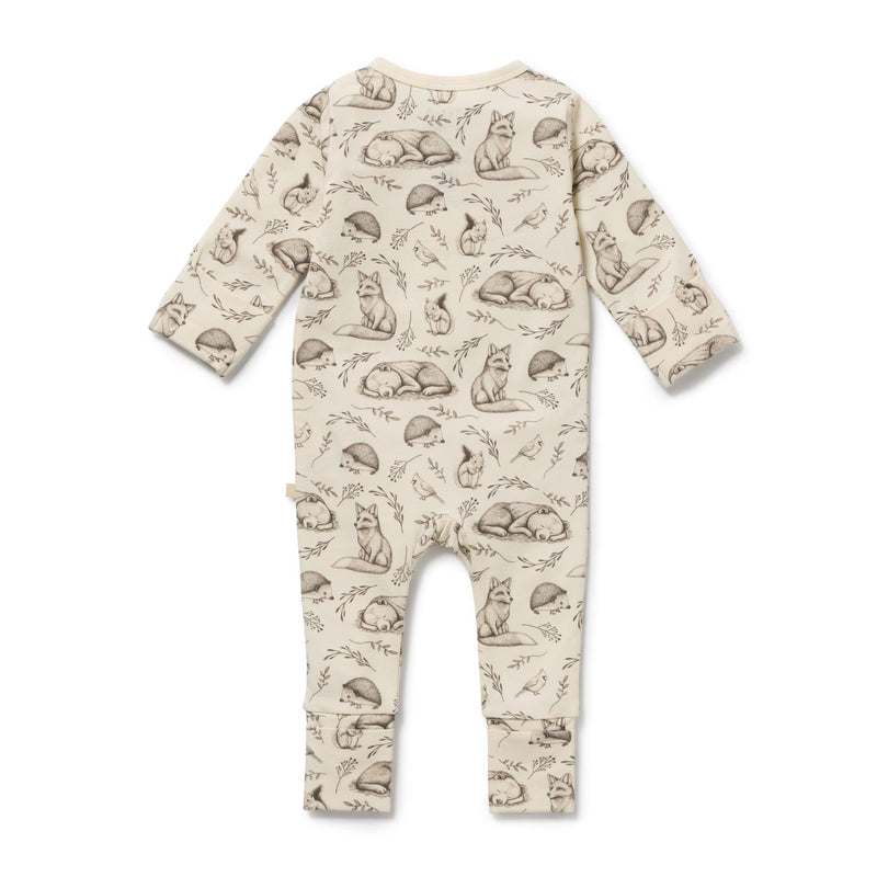 Foxglove Forest Organic Zipsuit