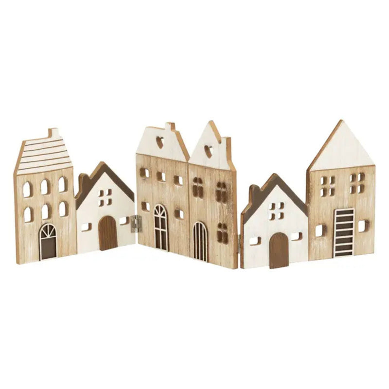 Wood Village Fold Out Decor