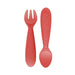 ezpz Mini Utensils (Fork + Spoon) Set-Simply Green Baby