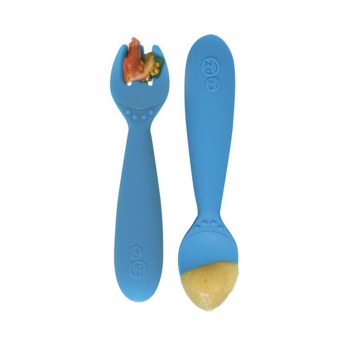 ezpz Mini Utensils (Fork + Spoon) Set-Simply Green Baby