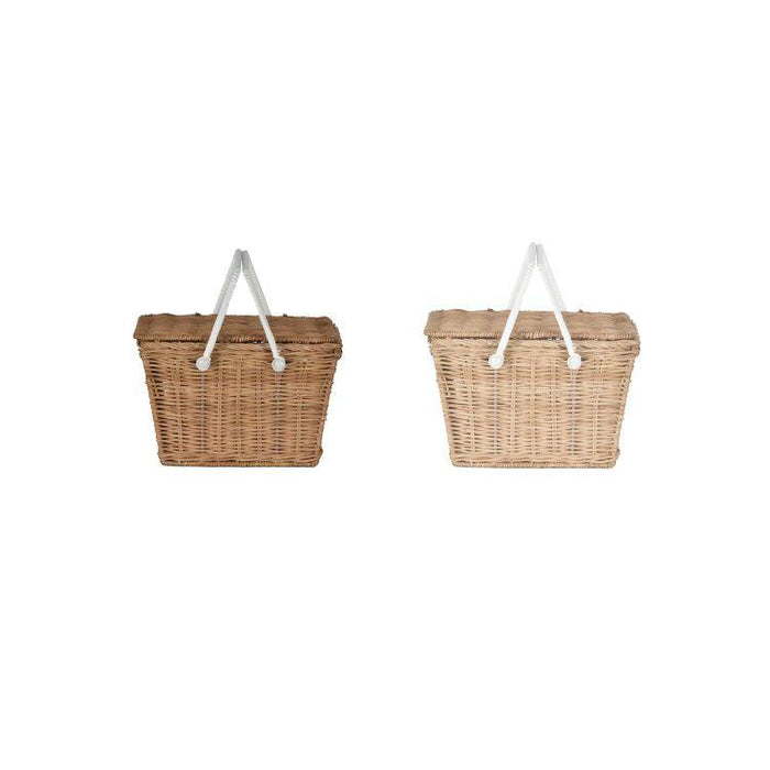 Olli Ella Piki Rattan Basket-Simply Green Baby