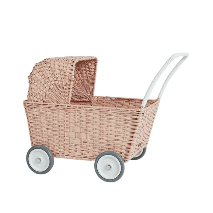 Rattan Strolley-Olli Ella-Simply Green Baby