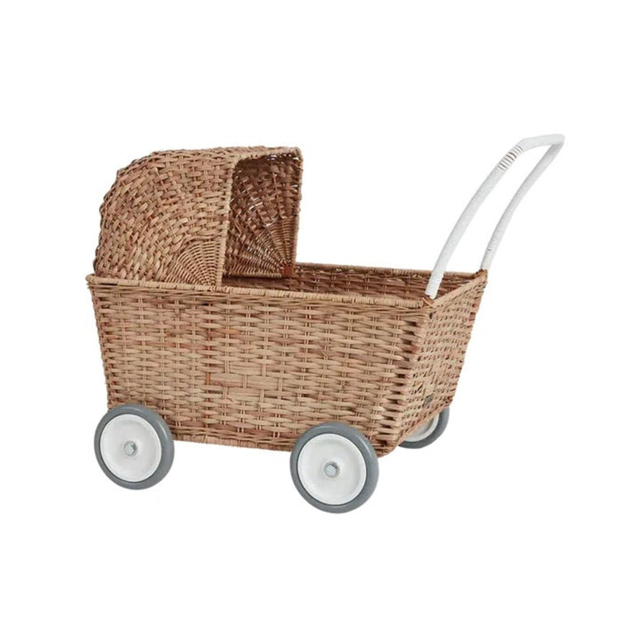 Rattan Strolley-Olli Ella-Simply Green Baby