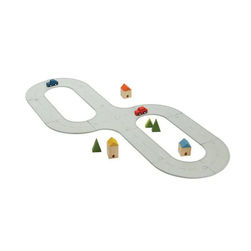 Rubber Road + Raid Set, Medium-Plan Toys-Simply Green Baby