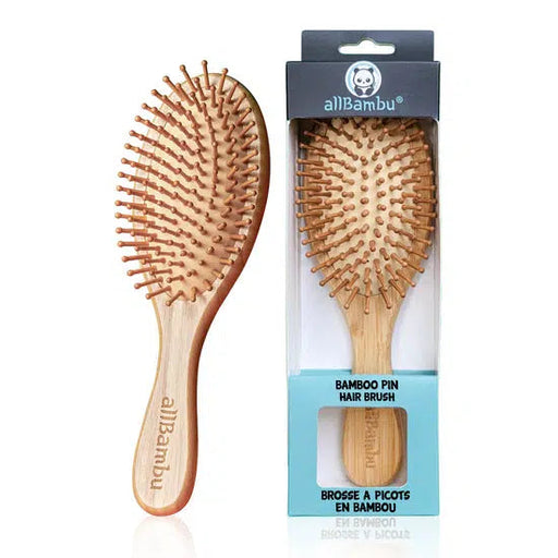 allBambu Bamboo Hairbrush-Simply Green Baby