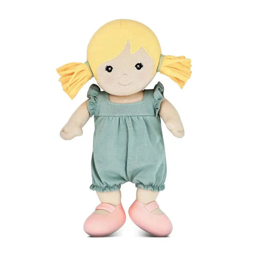 Apple Park Organic Doll - Park Friends, Chloe in Sage-Simply Green Baby