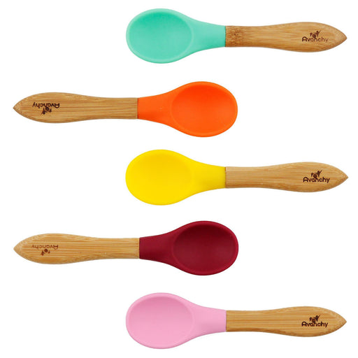 Avanchy Bamboo Baby Spoon-Simply Green Baby