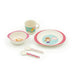 Bamboo Fibre Kids Dinnerware Set - Pink Girl-Simply Green Baby