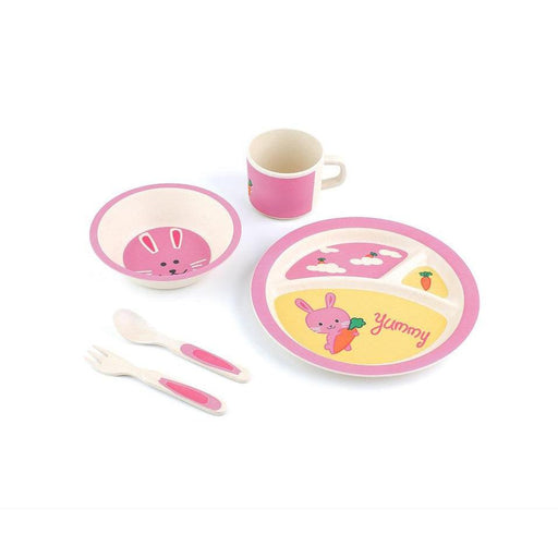 Bamboo Fibre Kids Dinnerware Set - Yummy Bunny-Simply Green Baby