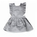 Beba Bean Pinafore Dress - Grey-Simply Green Baby