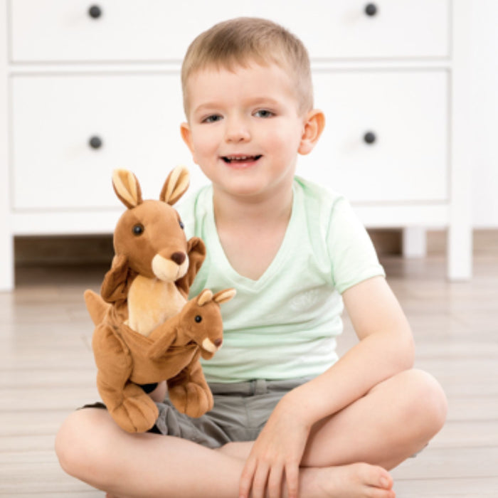 Mom + Baby Handpuppet - Kanga and Juju